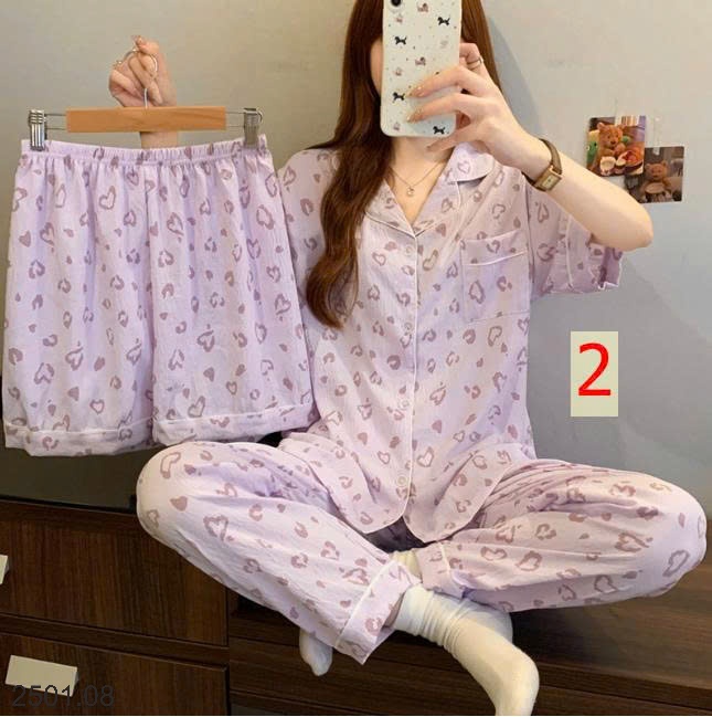 26HA2501.08 - SET 3 MÓN ĐỒ MẶC NHÀ CHO NỮ