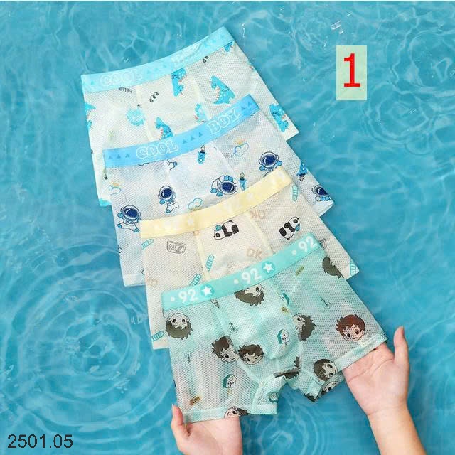 26HA2501.05 - SET 4 QUẦN CHÍP THÔNG HƠI 7A BÉ TRAI