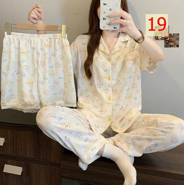 26HA2501.08 - SET 3 MÓN ĐỒ MẶC NHÀ CHO NỮ