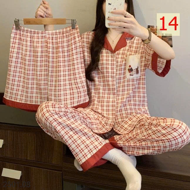 26HA2501.08 - SET 3 MÓN ĐỒ MẶC NHÀ CHO NỮ