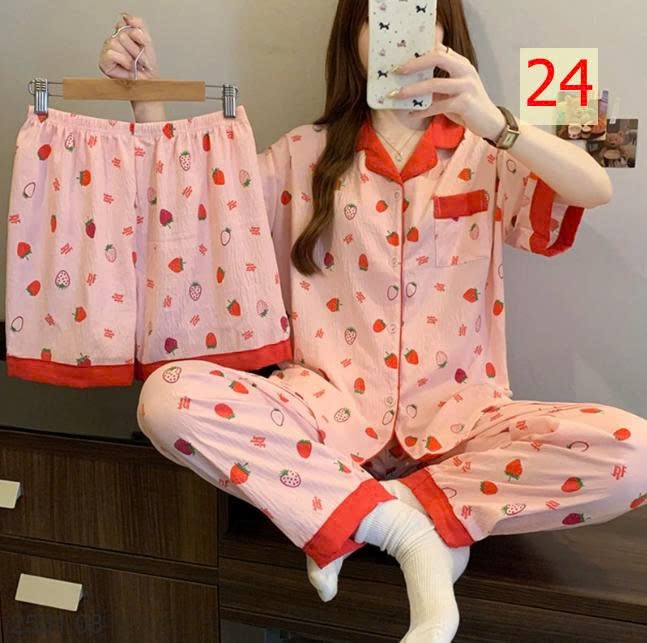26HA2501.08 - SET 3 MÓN ĐỒ MẶC NHÀ CHO NỮ