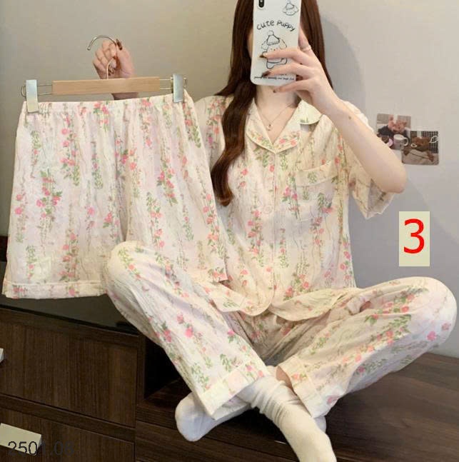 26HA2501.08 - SET 3 MÓN ĐỒ MẶC NHÀ CHO NỮ
