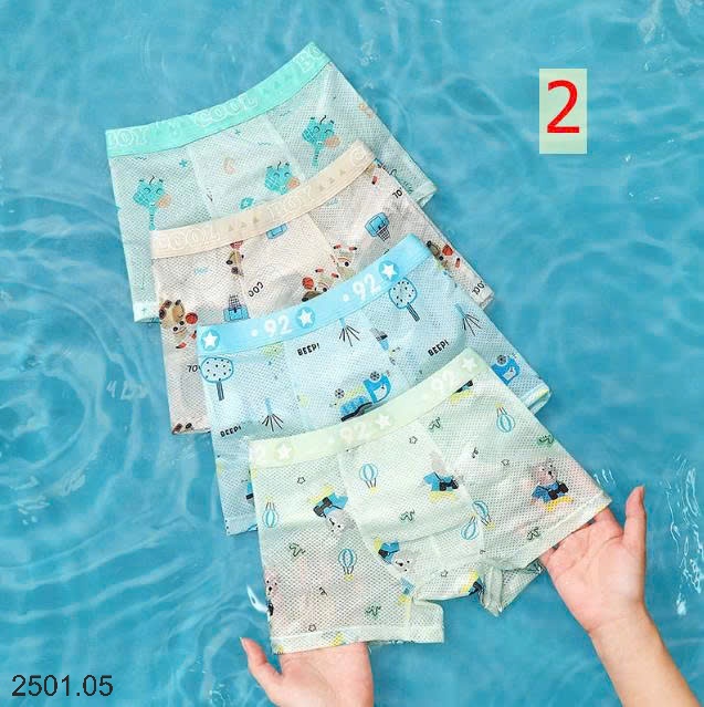 26HA2501.05 - SET 4 QUẦN CHÍP THÔNG HƠI 7A BÉ TRAI