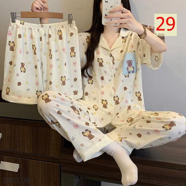 26HA2501.08 - SET 3 MÓN ĐỒ MẶC NHÀ CHO NỮ