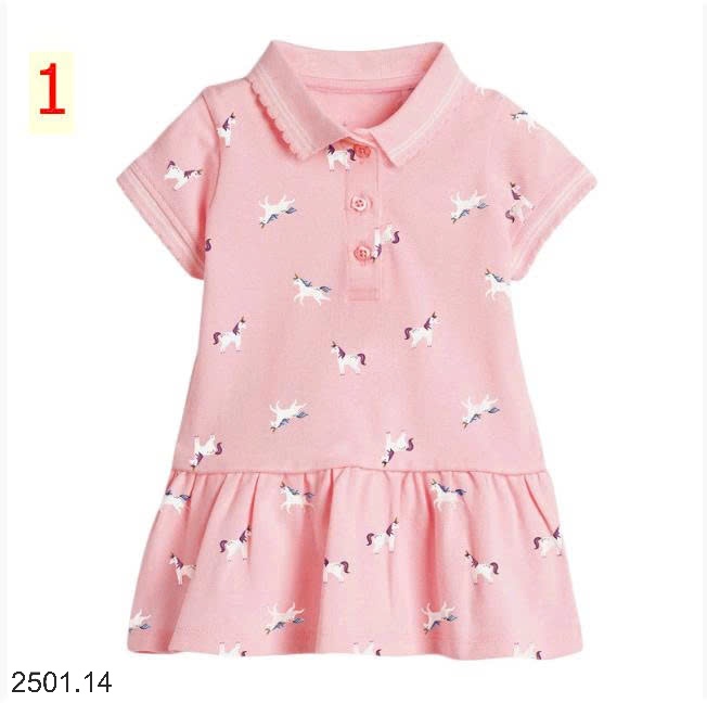 26HA2501.14 - VÁY POLO DÁNG XÒE LITTLE MAVEN BÉ GÁI