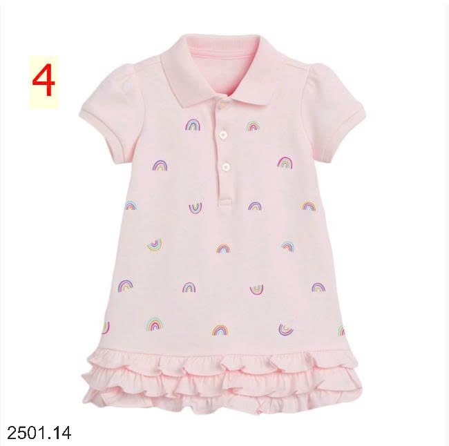 26HA2501.14 - VÁY POLO DÁNG XÒE LITTLE MAVEN BÉ GÁI