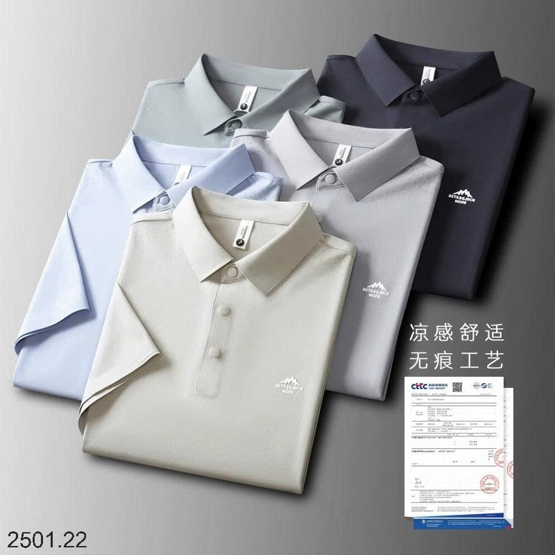 26HA2501.22 - ÁO POLO LỤA BĂNG QUẢNG CHÂU CAO CẤP NAM