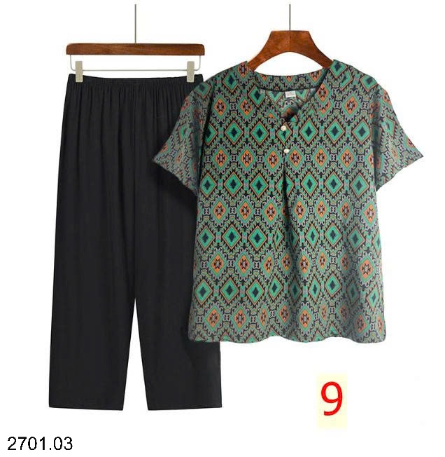 26HA2701.03 - BỘ TRUNG NIÊN QUẦN ĐEN CHO MẸ