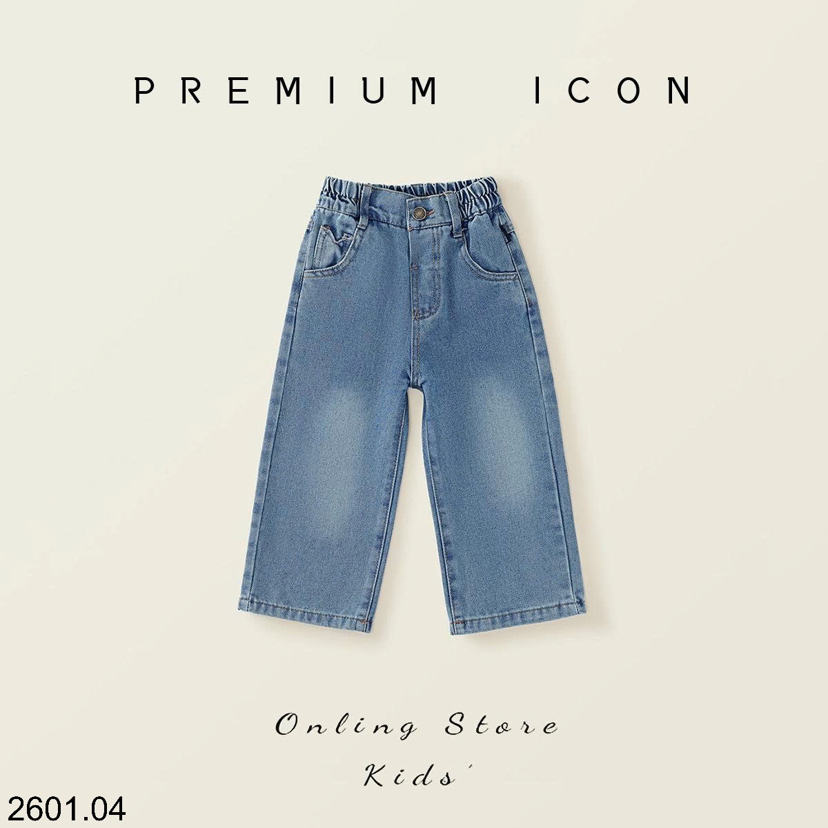 26HA2601.04 - QUẦN JEAN XUÔNG PREMIUM BÉ GÁI