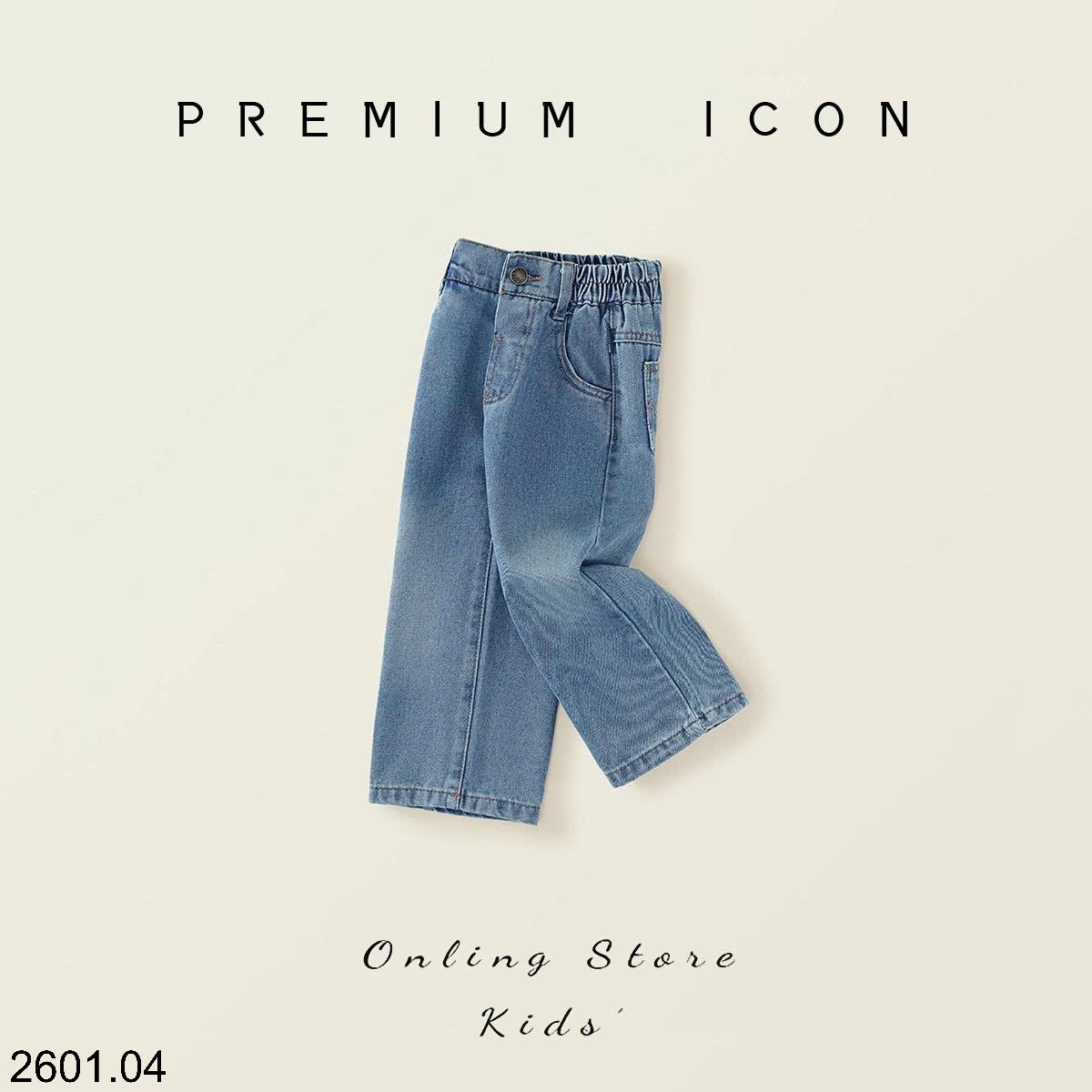 26HA2601.04 - QUẦN JEAN XUÔNG PREMIUM BÉ GÁI