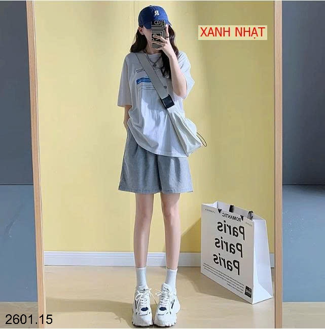 26HA2601.15 - QUẦN SHORT DENIM TENCEL NỮ