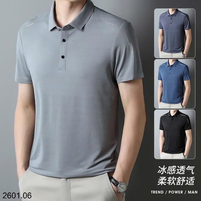 26HA2601.06 - POLO LỤA BĂNG NAM