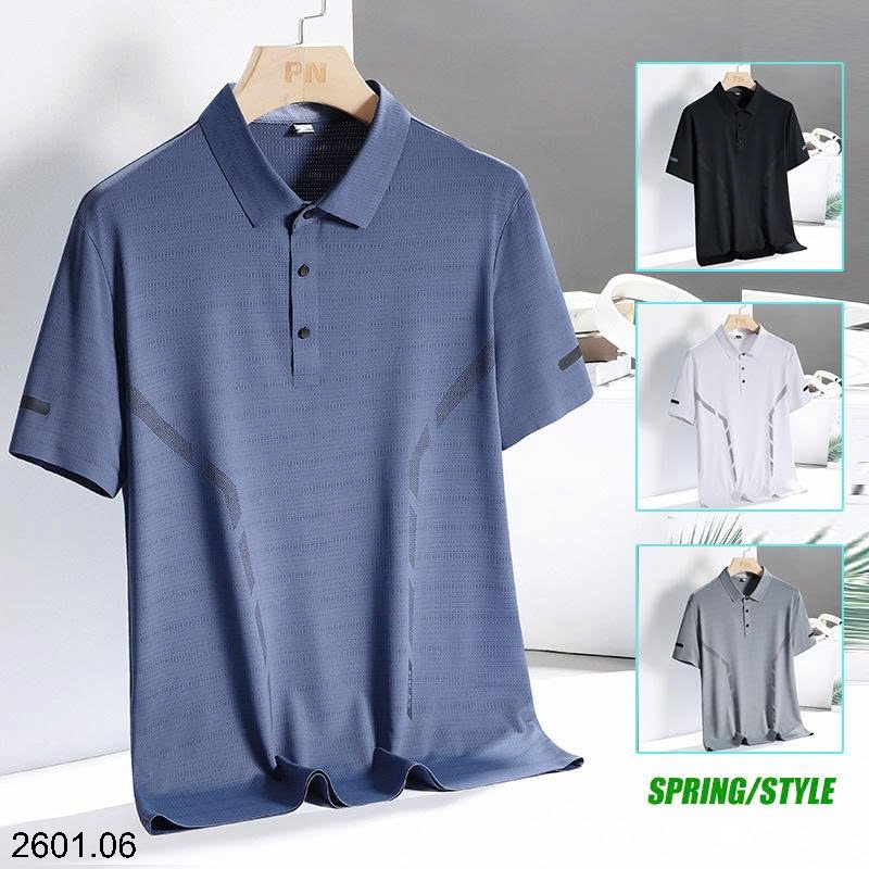 26HA2601.06 - POLO LỤA BĂNG NAM