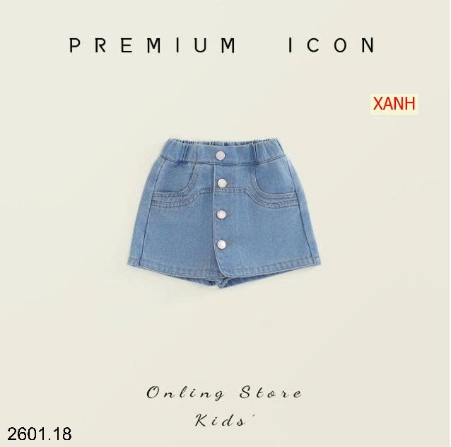 26HA2601.18 - QUẦN GIẢ VÁY PREMIUM BÉ GÁI
