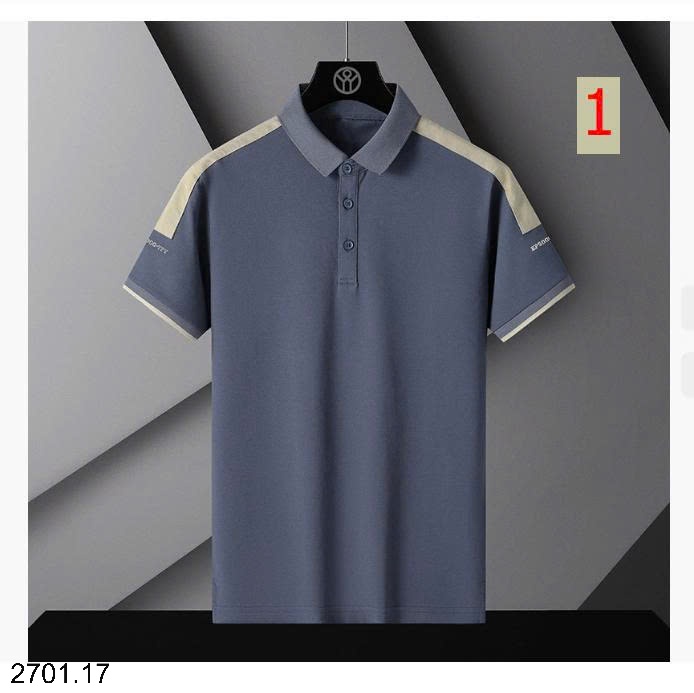 26HA2701.17 - ÁO POLO NAM PHỐI MÀU NGẮN TAY
