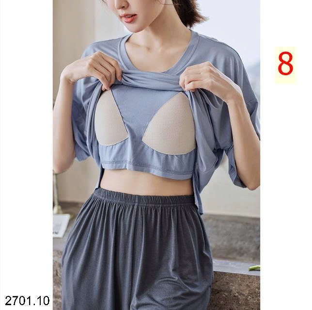 26HA2701.10 - BỘ MODAL MẶC NHÀ KÈM ĐỆM NGỰC