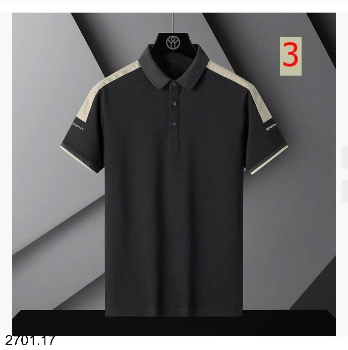 26HA2701.17 - ÁO POLO NAM PHỐI MÀU NGẮN TAY