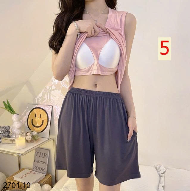 26HA2701.10 - BỘ MODAL MẶC NHÀ KÈM ĐỆM NGỰC