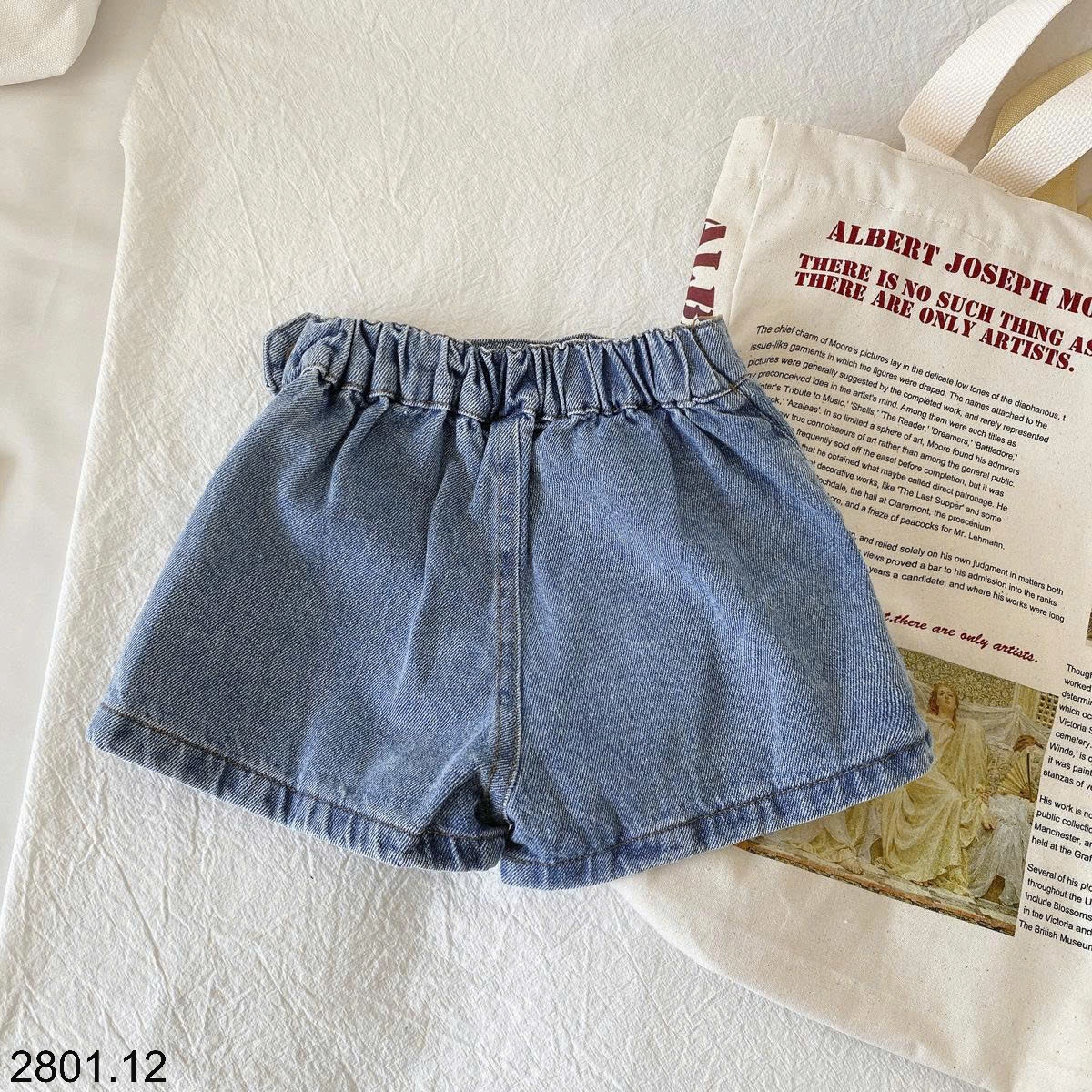 26HA2801.12 - QUẦN SHORT JEAN GIẢ VÁY JEAN BÉ GÁI