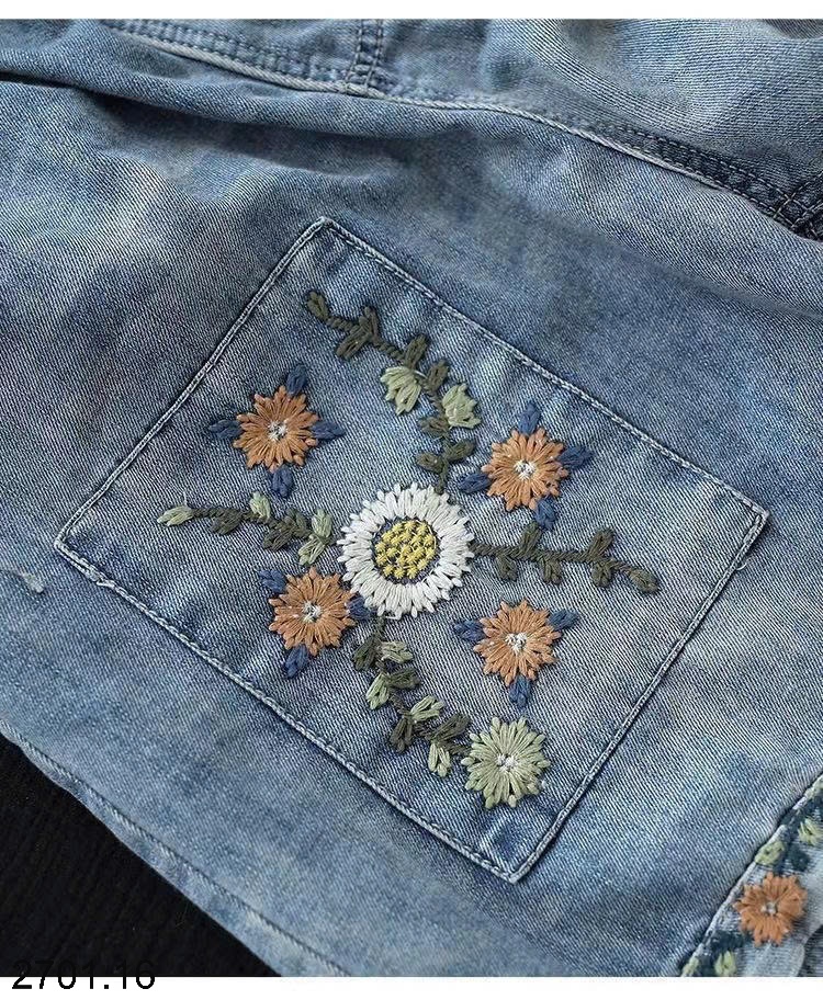 26HA2701.16 - QUẦN SHORT JEAN THÊU