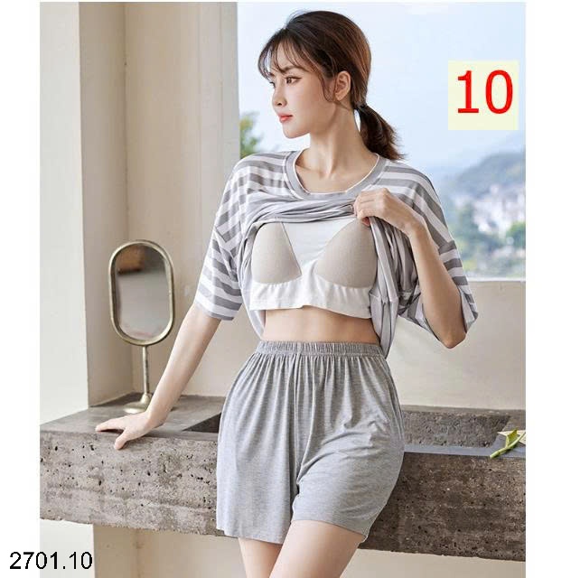 26HA2701.10 - BỘ MODAL MẶC NHÀ KÈM ĐỆM NGỰC