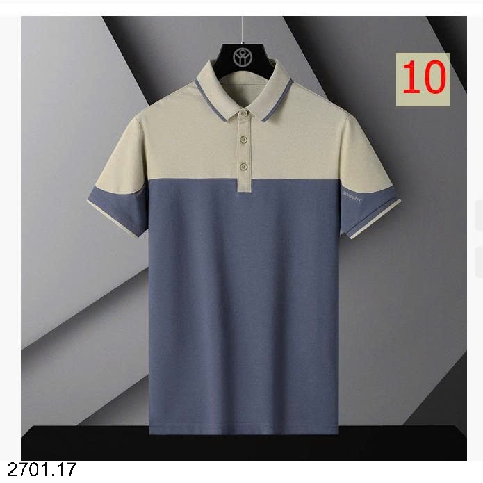 26HA2701.17 - ÁO POLO NAM PHỐI MÀU NGẮN TAY