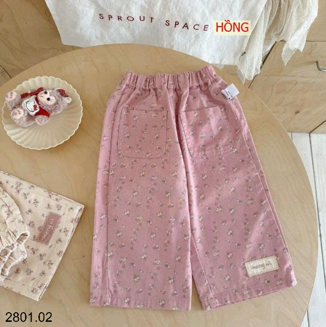 26HA2801.02 - QUẦN HOA ỐNG XUÔNG BÉ GÁI NINGLI