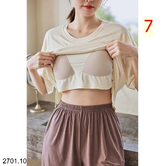 26HA2701.10 - BỘ MODAL MẶC NHÀ KÈM ĐỆM NGỰC