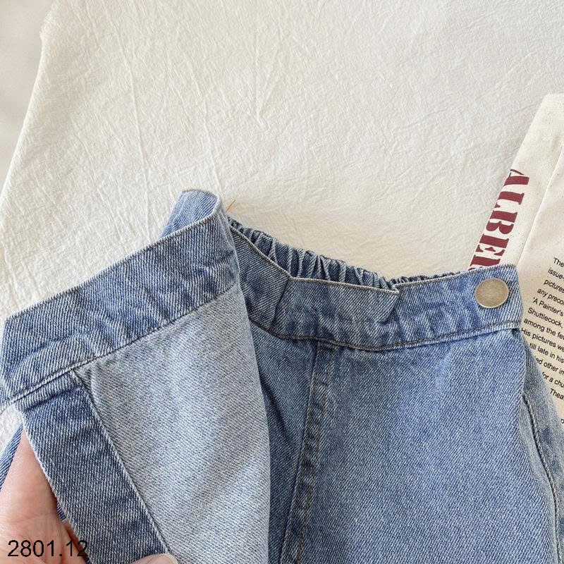26HA2801.12 - QUẦN SHORT JEAN GIẢ VÁY JEAN BÉ GÁI