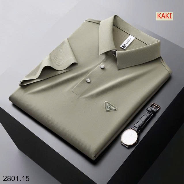 26HA2801.15 - ÁO POLO NGẮN TAY LỤA BĂNG NAM QCCC