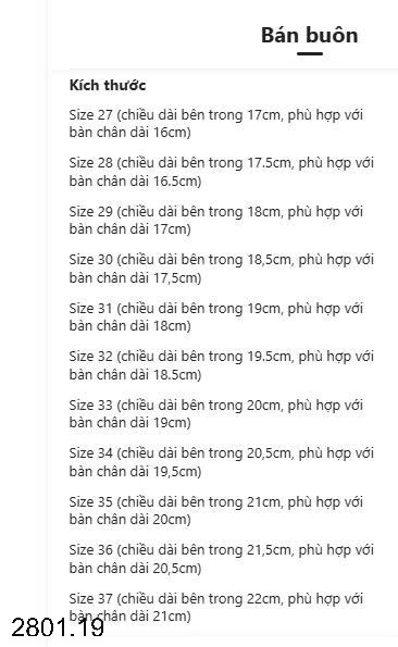 26HA2801.19 - GIÀY QUAI DÁN THOÁNG KHÍ CHO BÉ