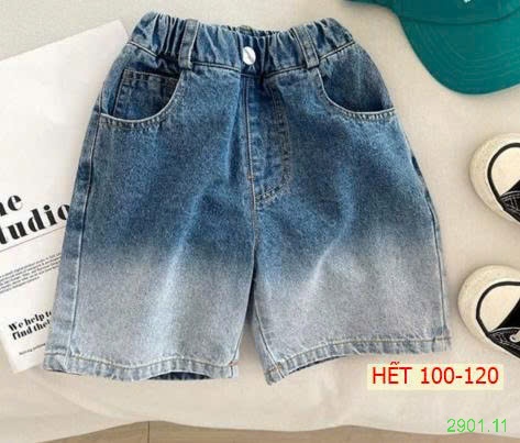 26HA2901.11 - SHORT JEAN PHA MÀU BÉ TRAI