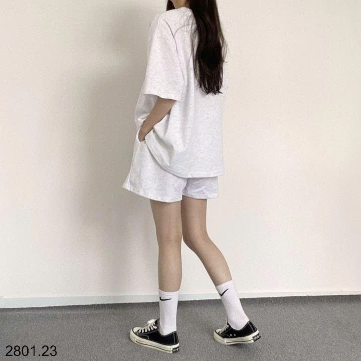 26HA2801.23 - BỘ COTTON HÌNH GẤU CHO NỮ