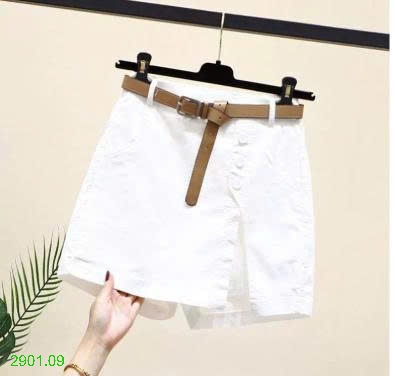 26HA2901.09 - QUẦN SHORT NỮ GIẢ VÁY KÈM THẮT LƯNG