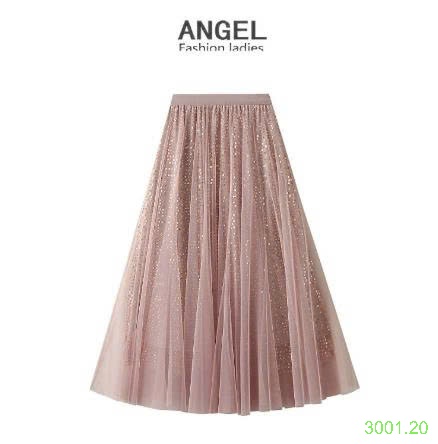 26HA3001.20 - CHÂN VÁY MIDI LƯỚI ĐÍNH SEQUIN CAO CẤP ANGEL