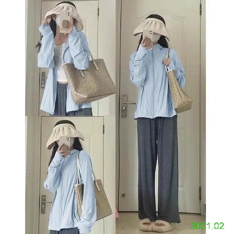 26HA3001.02 - ÁO CHỐNG NẮNG TÚI 2 BÊN