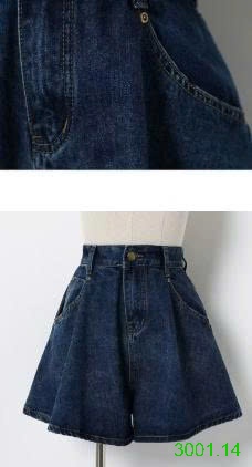 26HA3001.14 - QUẦN SHORT JEAN DÁNG VÁY