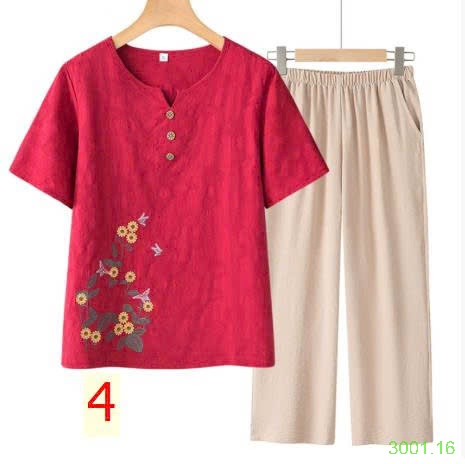26HA3001.16 - BỘ TRUNG NIÊN QUẦN DÀI CHO MẸ