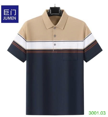 26HA3001.03 - ÁO POLO NAM KẺ PHA MÀU