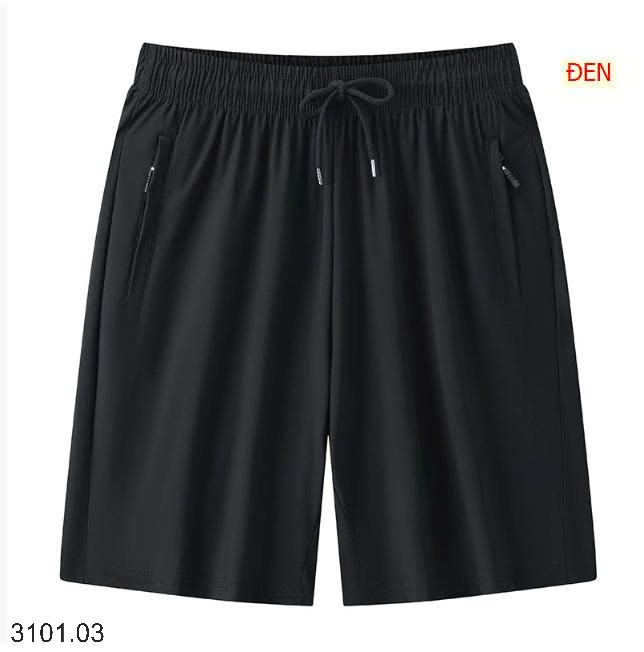 26HA3101.03 - QUẦN SHORT TRƠN MÀU LỤA BĂNG NAM