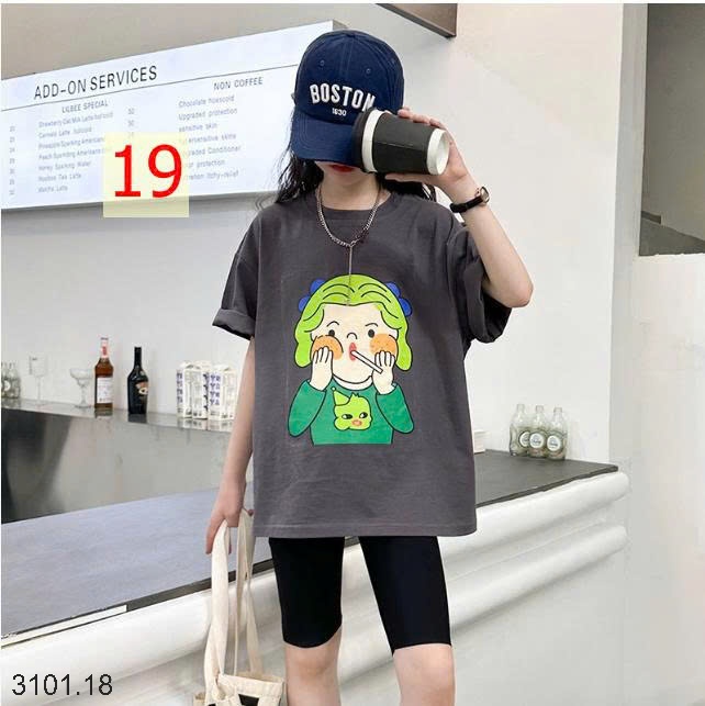 26HA3101.18 - SET 2 ÁO COTTON SIZE ĐẠI BÉ GÁI