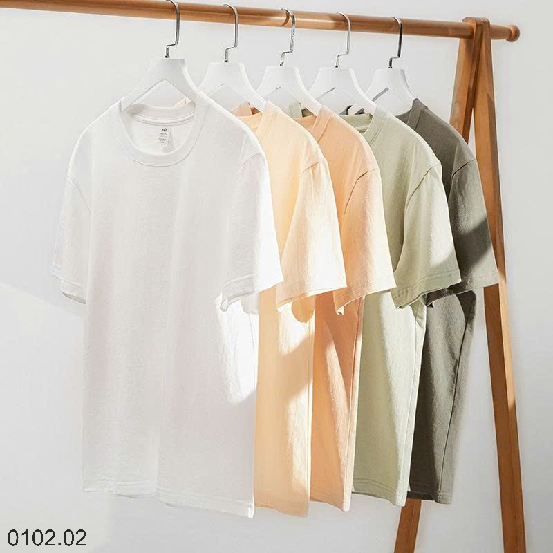 26HA0102.02 - ÁO THUN COTTON TRƠN MÀU NAM NỮ