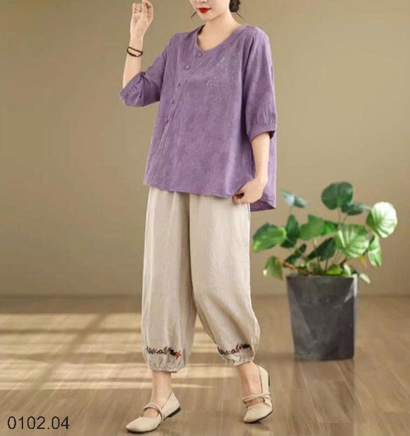 26HA0102.04 - ÁO LANH TAY LỬNG CHO NỮ