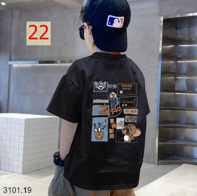 26HA3101.19 - SET 2 ÁO COTTON SIZE ĐẠI BÉ TRAI