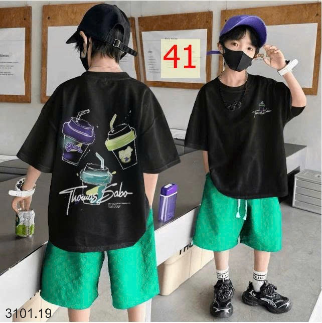 26HA3101.19 - SET 2 ÁO COTTON SIZE ĐẠI BÉ TRAI