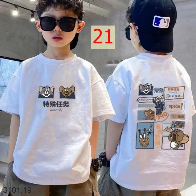 26HA3101.19 - SET 2 ÁO COTTON SIZE ĐẠI BÉ TRAI