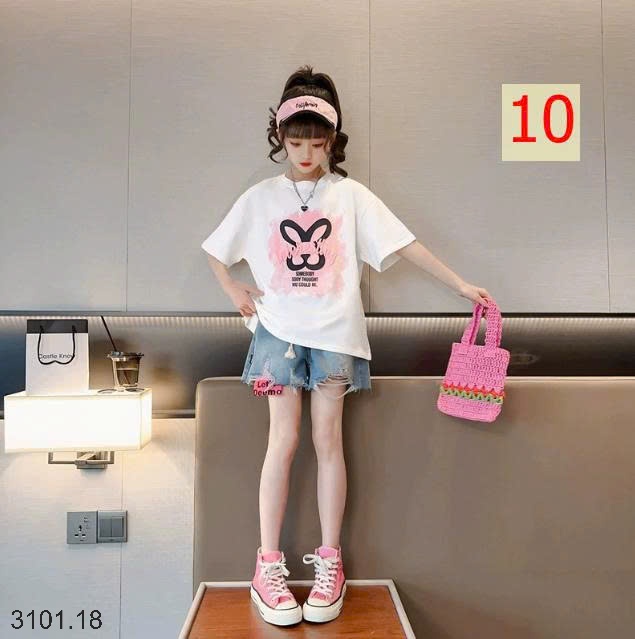 26HA3101.18 - SET 2 ÁO COTTON SIZE ĐẠI BÉ GÁI