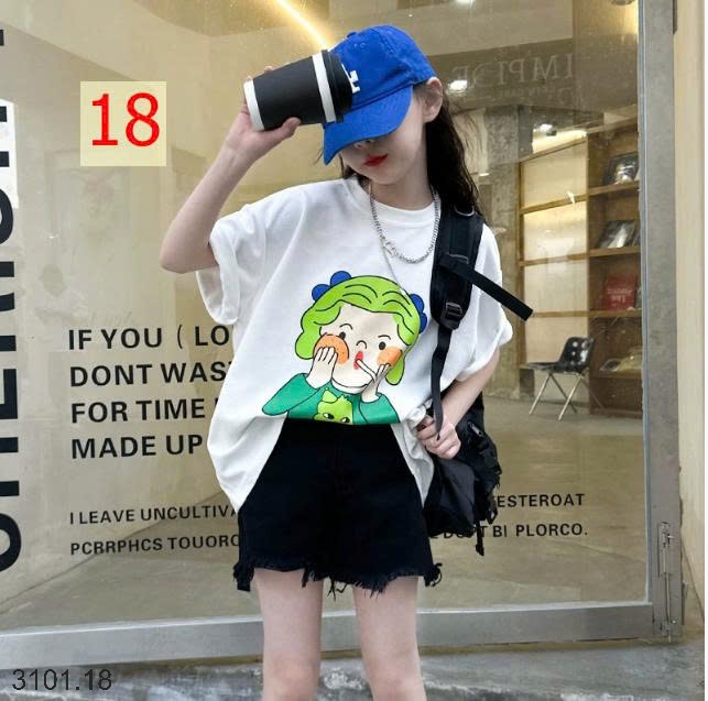 26HA3101.18 - SET 2 ÁO COTTON SIZE ĐẠI BÉ GÁI