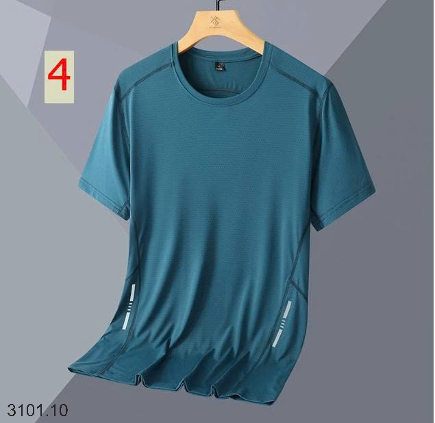 26HA3101.10 - ÁO CỔ TRÒN THÔNG HƠI LỤA BĂNG NAM