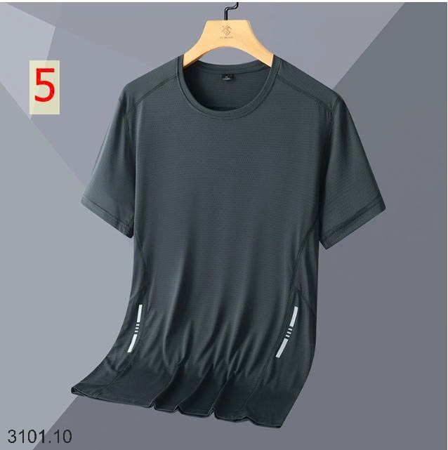 26HA3101.10 - ÁO CỔ TRÒN THÔNG HƠI LỤA BĂNG NAM